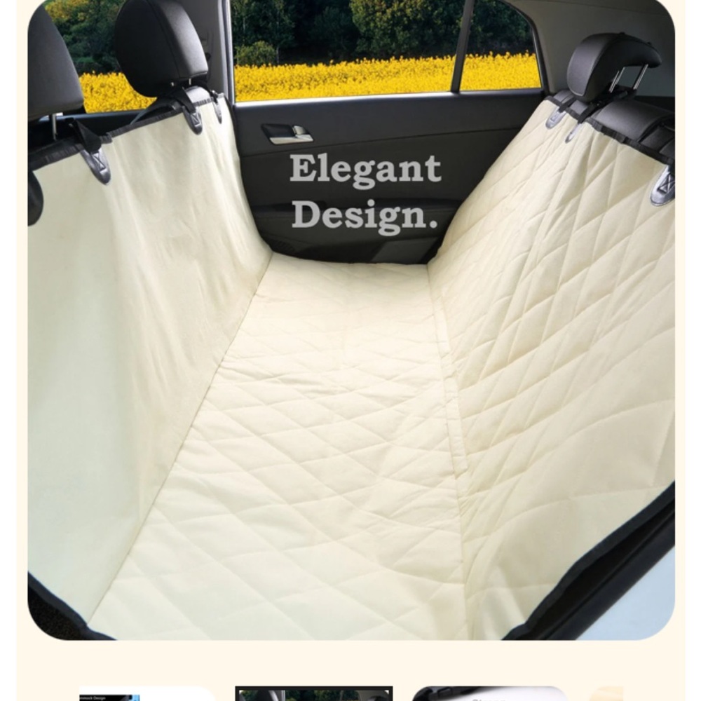 Pet Magasin Durable Quilted Pet Back Seat Cover Waterproof and Scratch Proof - Picture 2 of 10